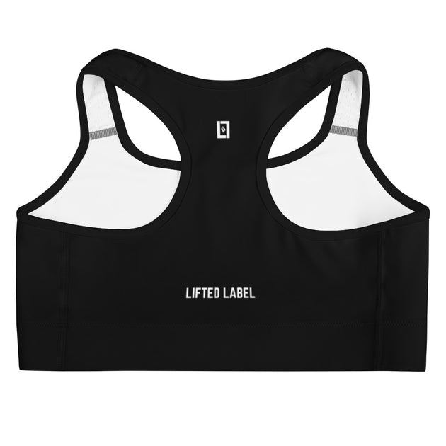 Lifted Label: Legacy - Back Logo Sports Bra