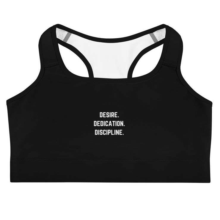 Lifted Label: Desire. Dedication. Discipline. - Inspire Series Sports Bra