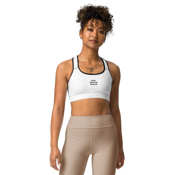 Lifted Label: Desire. Dedication. Discipline. - Inspire Series Sports Bra